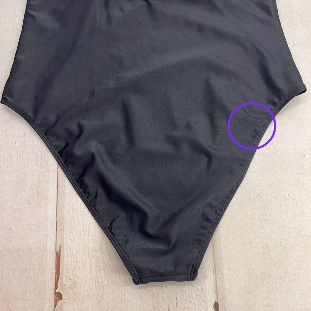 NWT Women's Asymmetrical Cutout One Piece Swimsuit SIZE XL - Picture 11 of 16